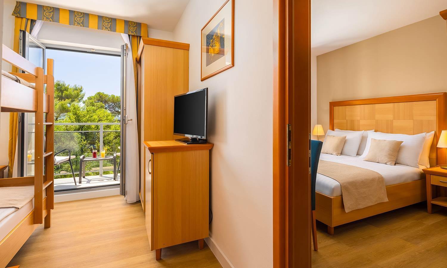 Familiekamer met Balkon aan Zeezijde