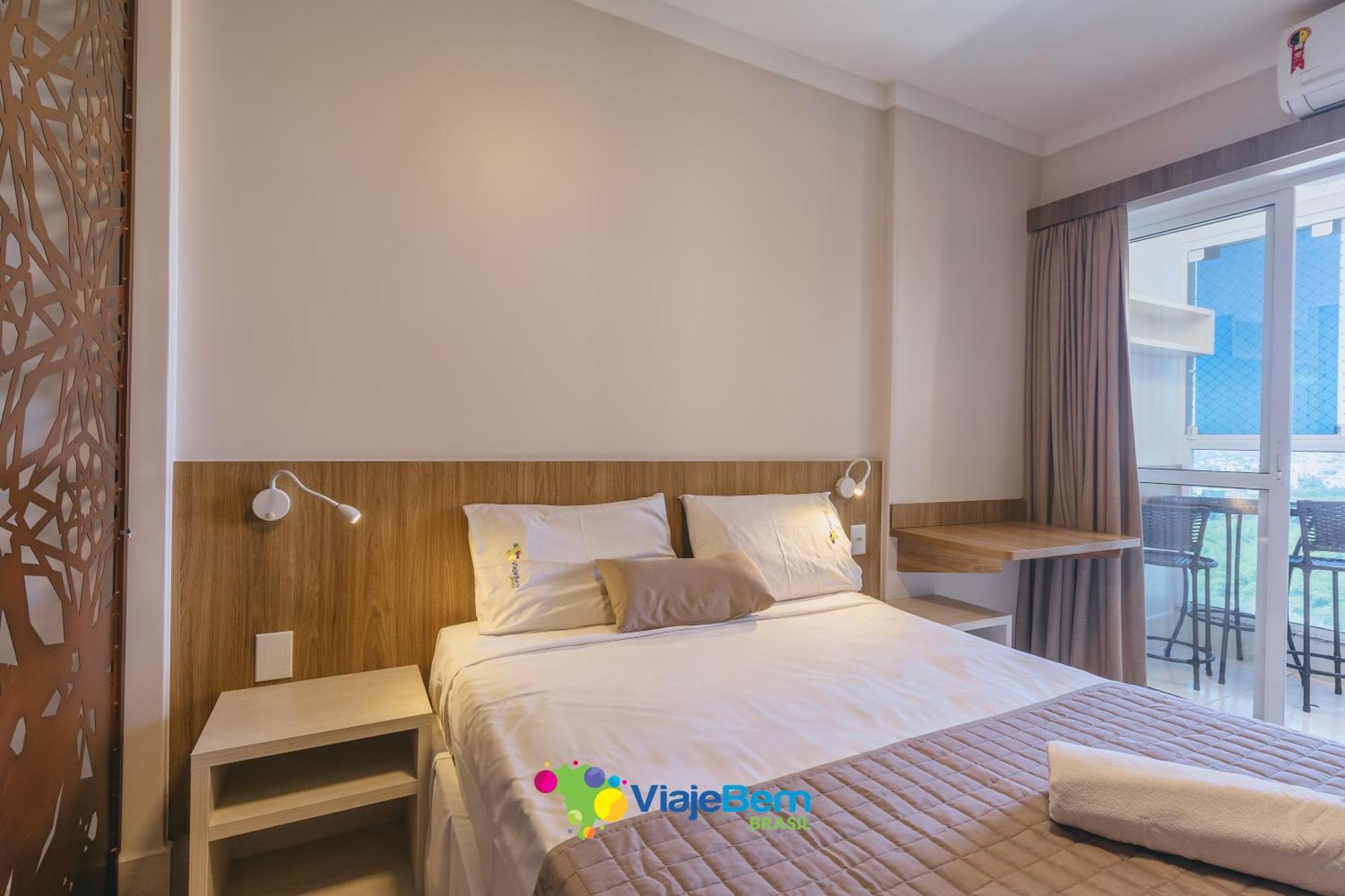 Apartamento com Vista da Piscina