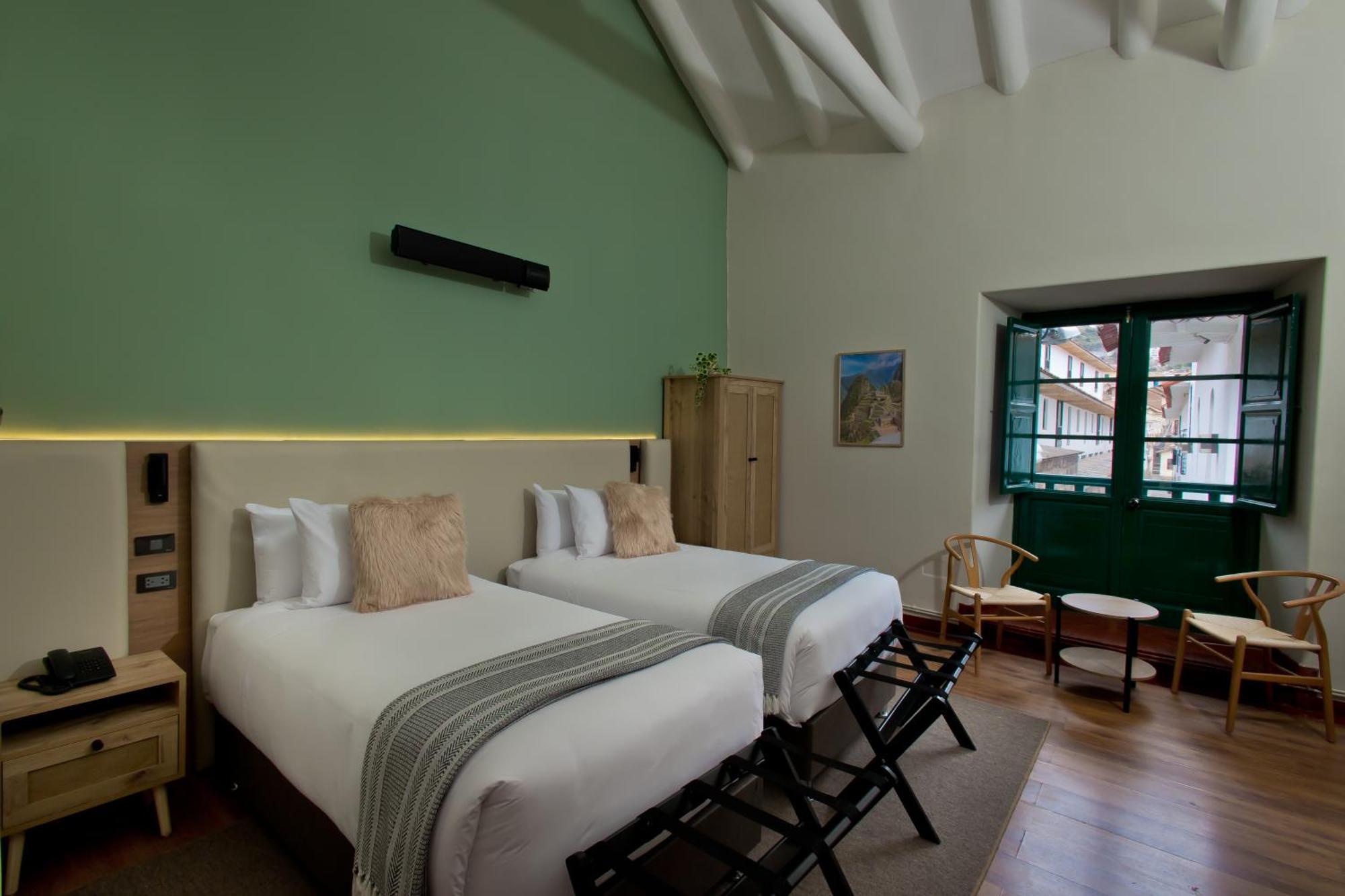 Quarto Deluxe com Cama de Casal ou 2 de Solteiro e Vista da Cidade