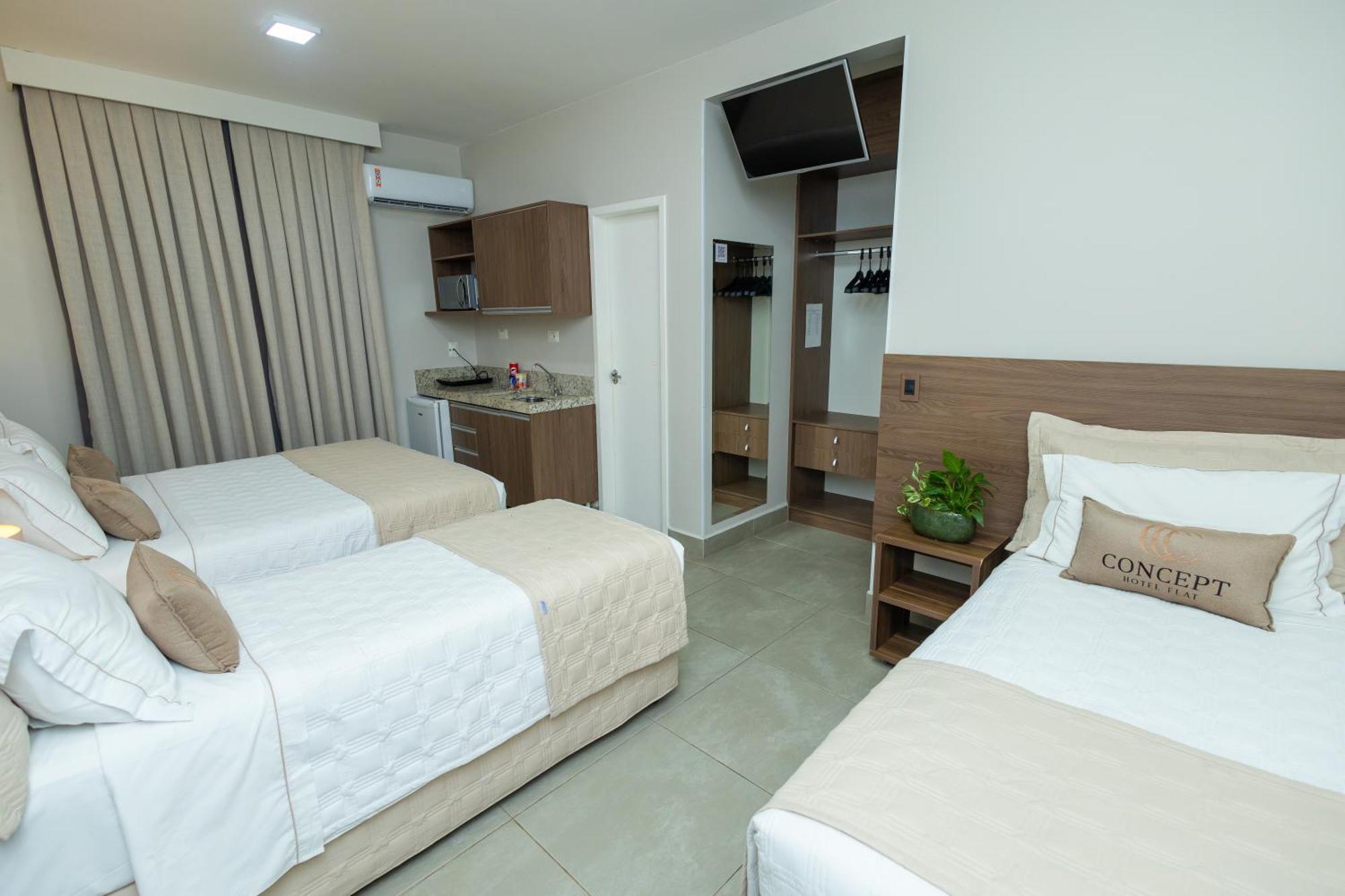 Standard Quadruple Room 1 Double Bed 2 Single Beds
